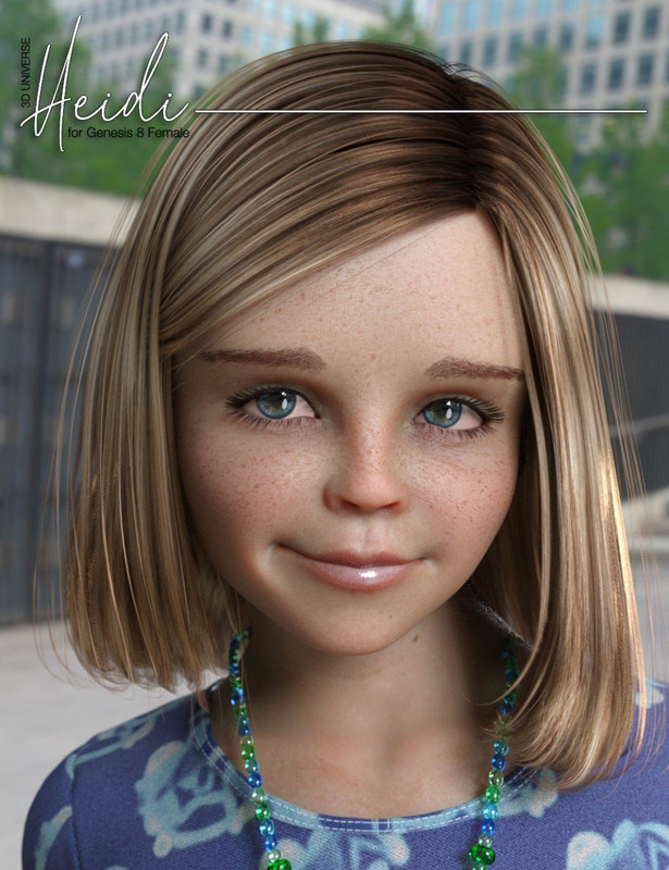 Heidi Hair for Genesis 8 Female(s)