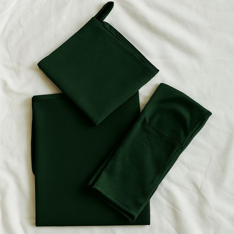 Dark Green Hijab Set