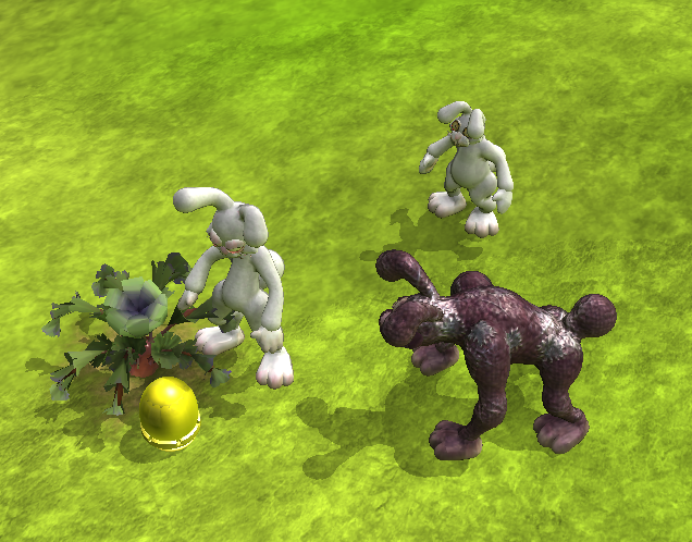Huevos en su cesta, conejos en su madriguera Conejos-Dorado