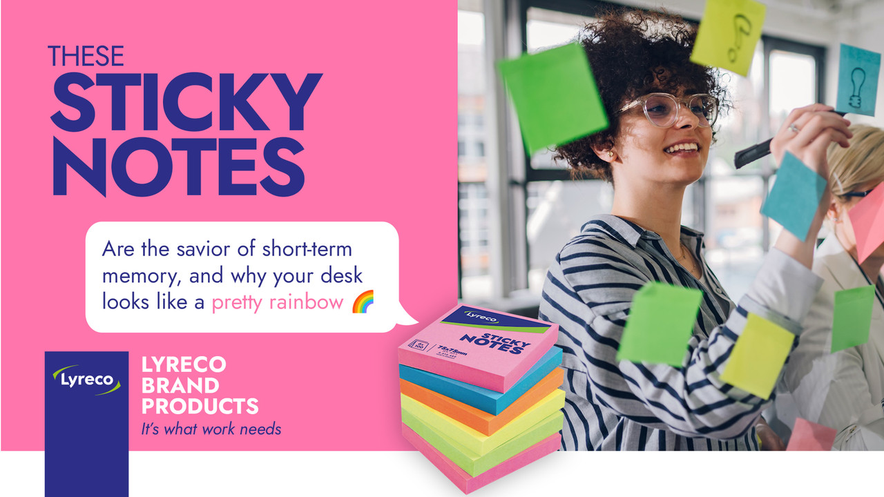 Promotion picture of colorful sticky notes for office tasks