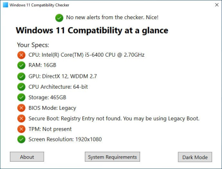 Windows 11 Compatibility Checker 2.3.1