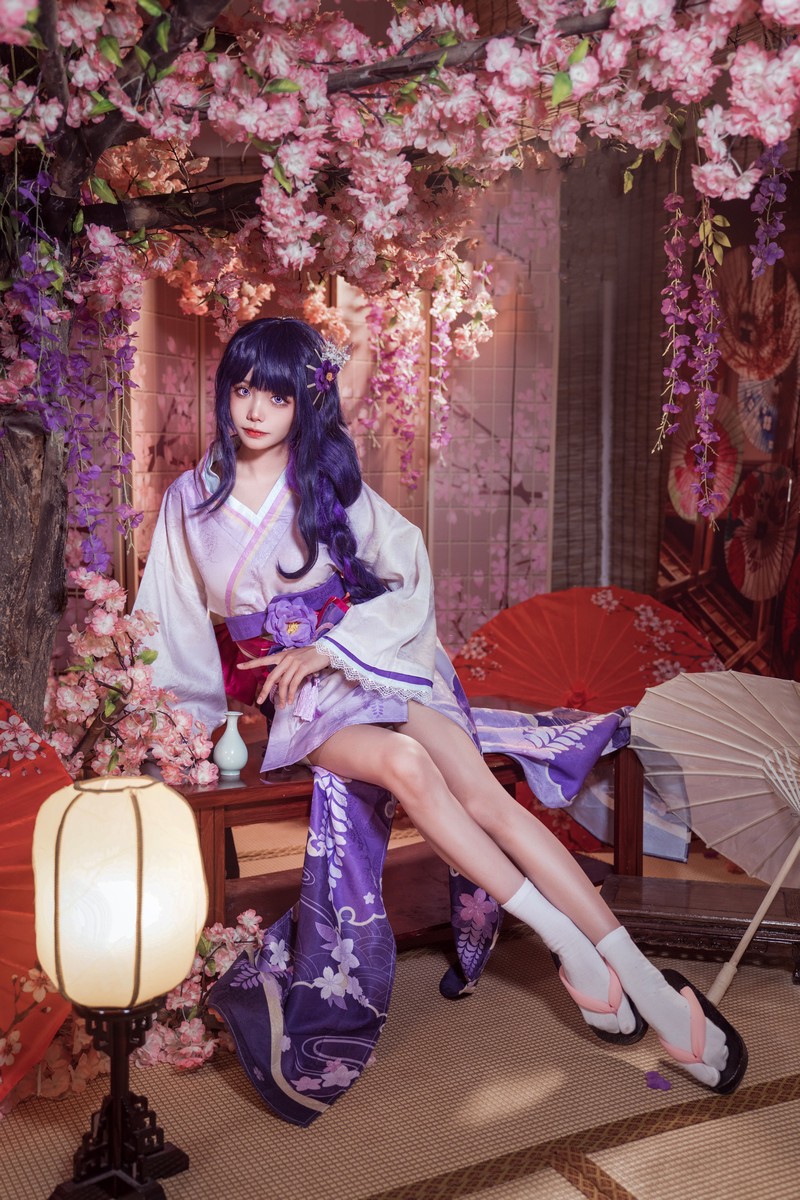 艾西Aiwest 雷电将军Cosplay写真图集 原神角色高清美图 30P (346.6M)插图1