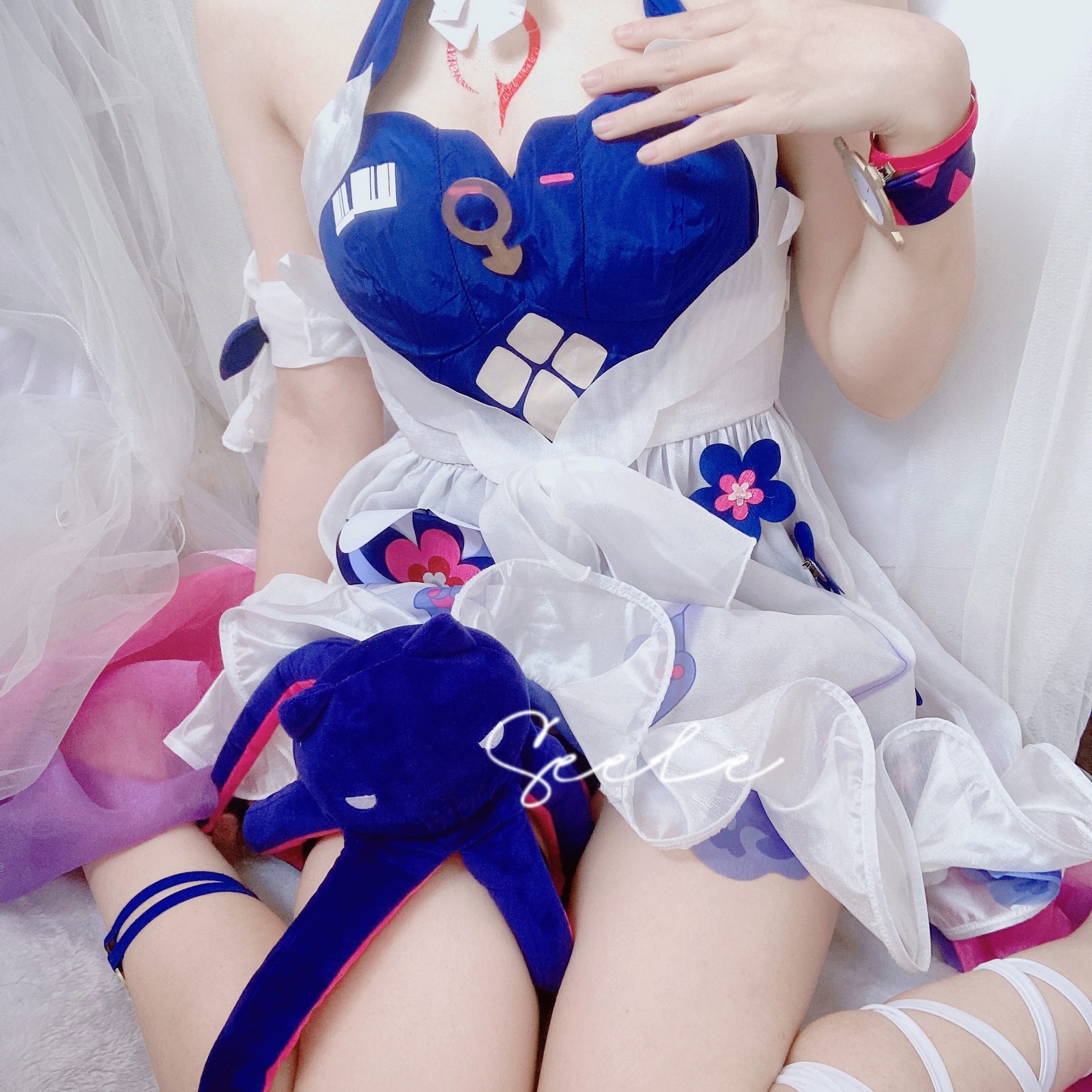 Seele麦麦希儿彼岸浪花 Cosplay｜海边主题高清写真（102P-532MB）插图7