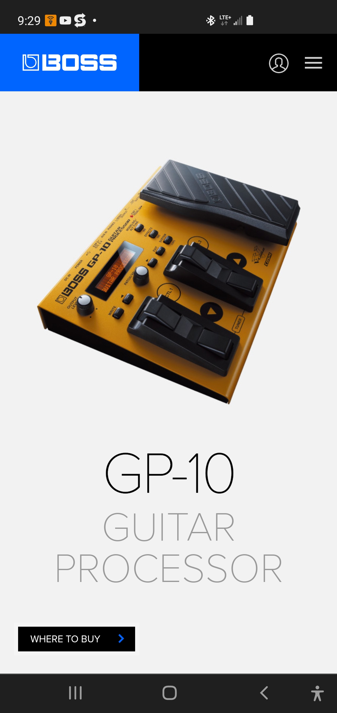 Boss GP-10 - no longer Discontinued?
