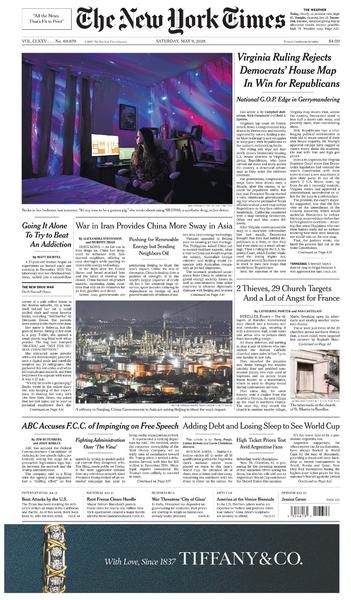 The New York Times May 9.2026