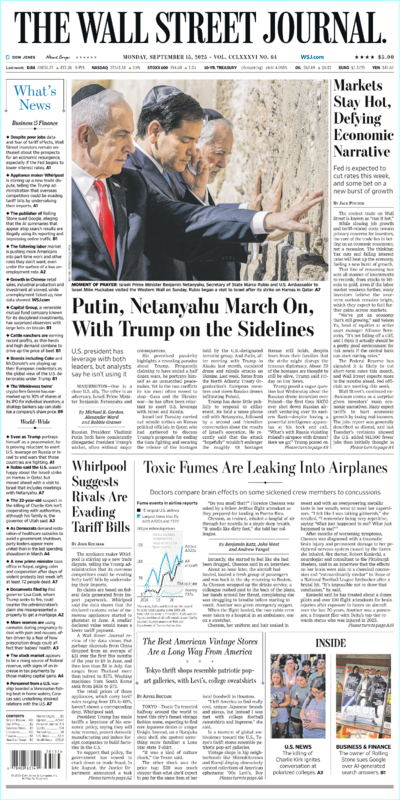 The Wall Street Journal September 15.2025 (Towles, Amor)