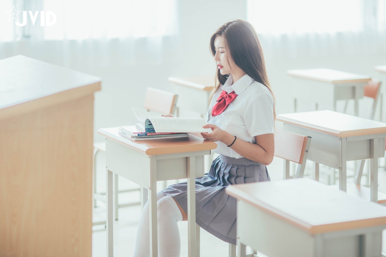 JVID木木森校园系写真，清新和活力气质妹子，千万男人的女神插图1