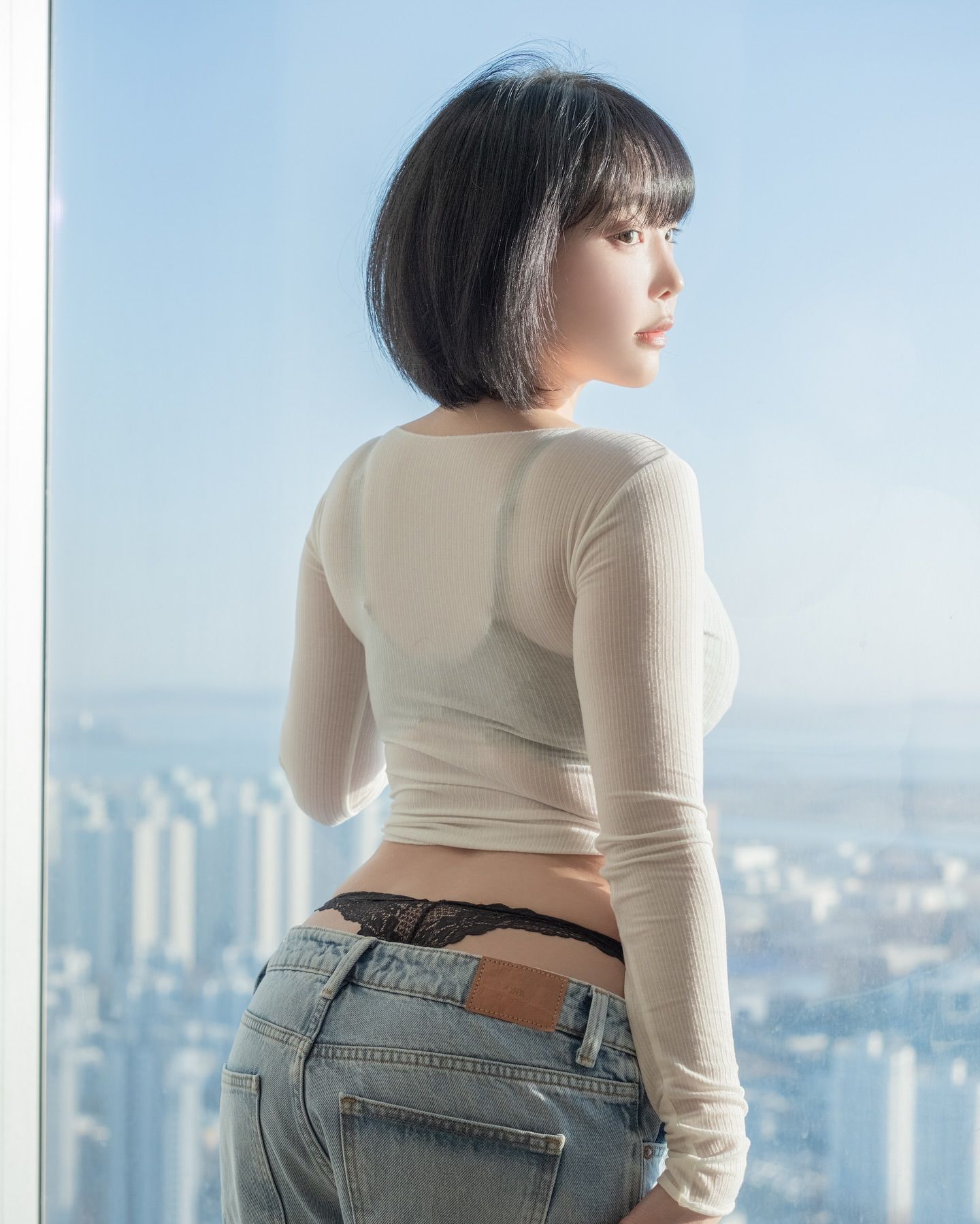 강인경姜仁卿 leaked White T-Shirt and Jeans Concept写真,简约美感(80 photos)插图8 강인경姜仁卿 leaked White T-Shirt and Jeans Concept写真,简约美感(80 photos)插图8