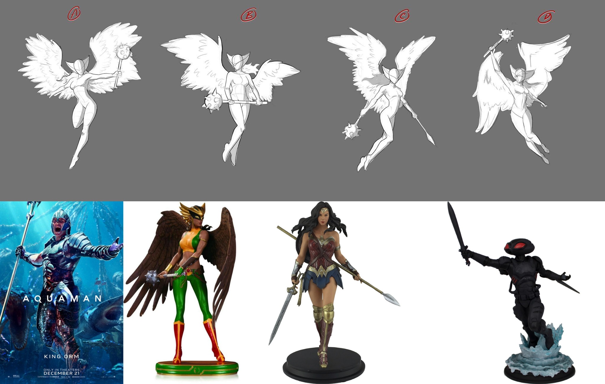 Hawkgirl/Hawkwoman pose poll - Page 5 - Statue Forum, image size:2048x1299