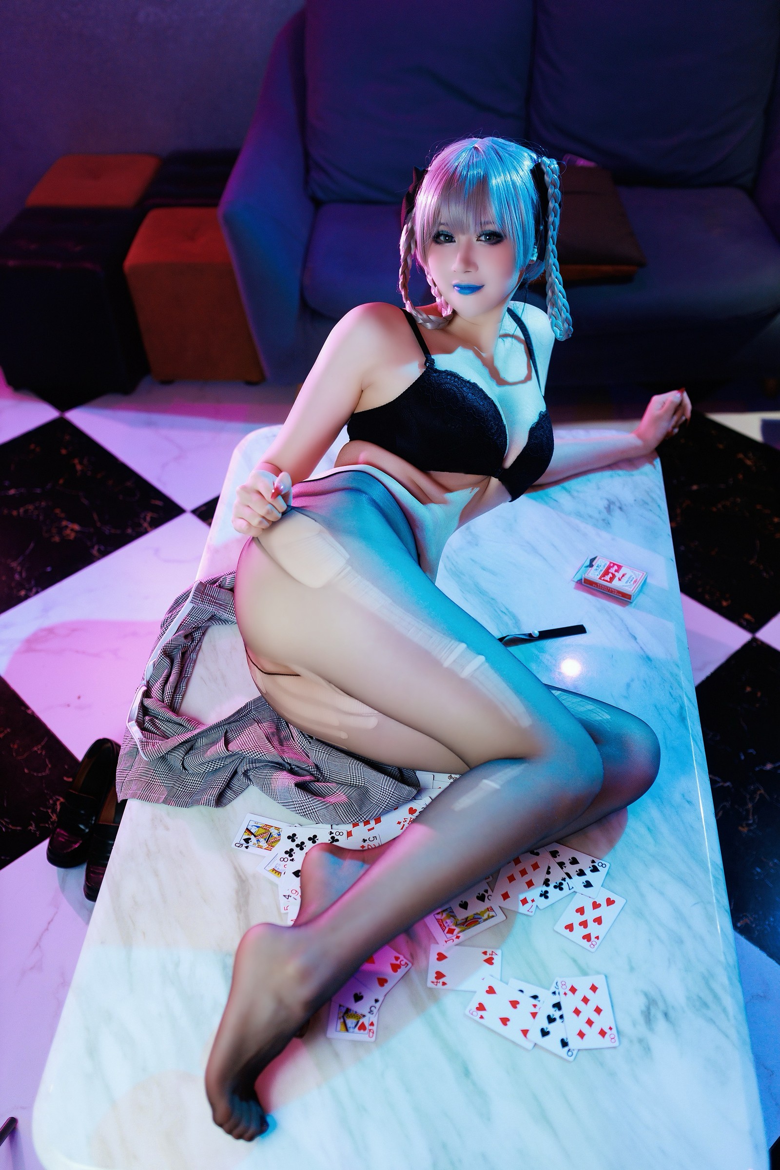 兔胖胖min – 狂赌之渊 桃喰绮罗莉 Cosplay 高清写真集（40P-340.9MB）插图3