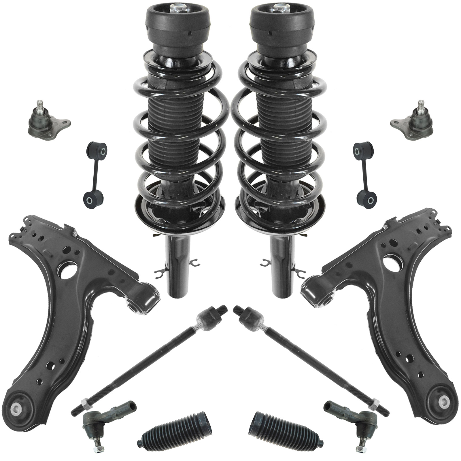 New Suspension Kit for Volkswagen Jetta 01-05 Front End - 14pcs - Picture 2 of 6