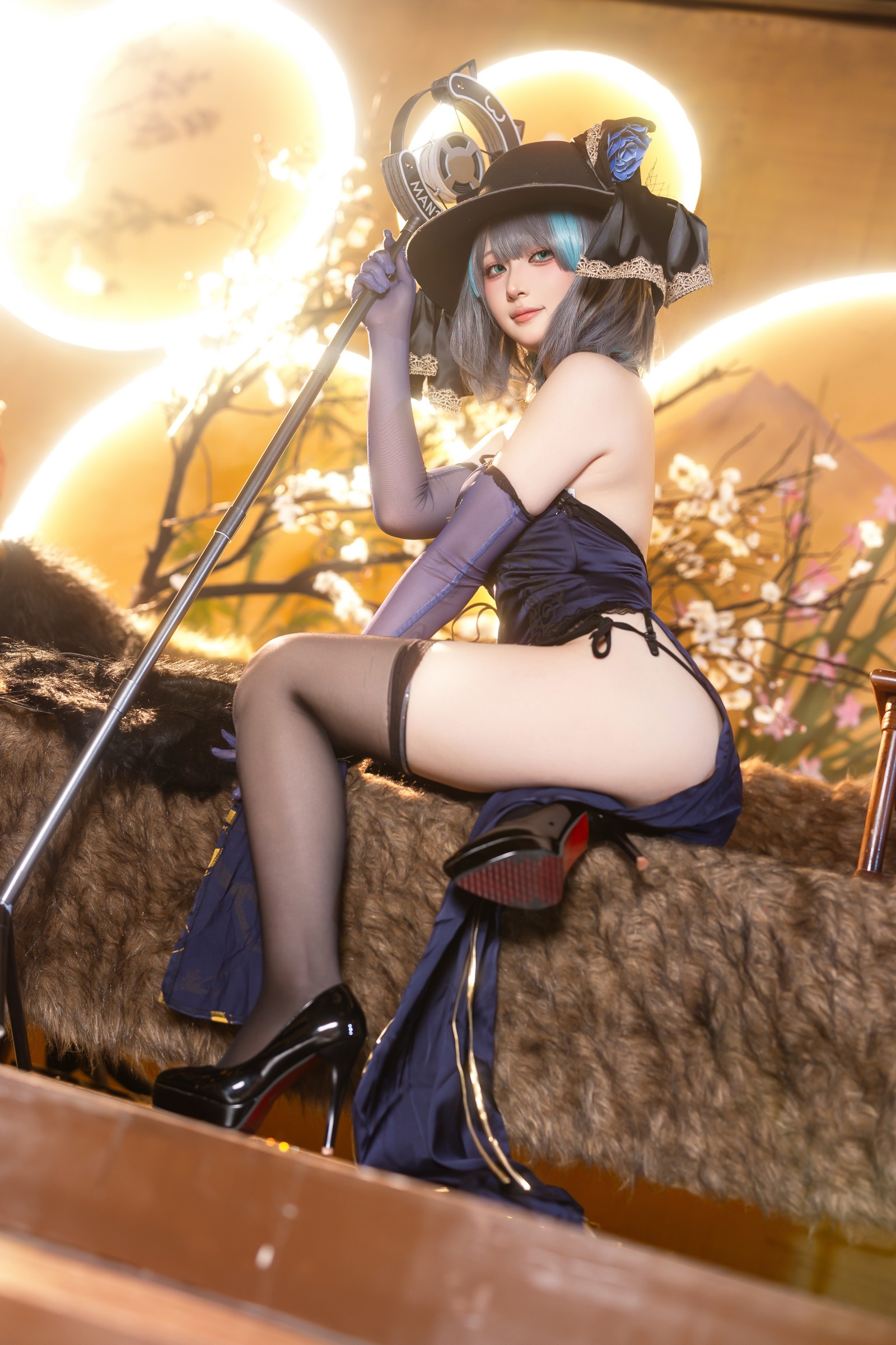 屿鱼 Yuyu 金装猫猫头 原创 Cosplay 写真集（60P｜747MB）插图3
