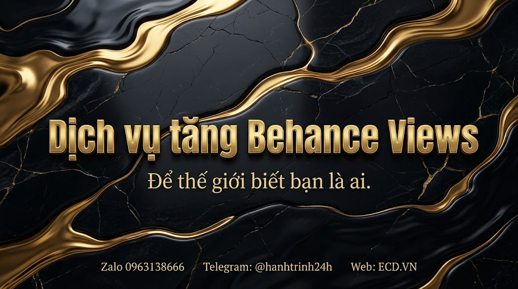 tăng behance views cao cấp adobe behance