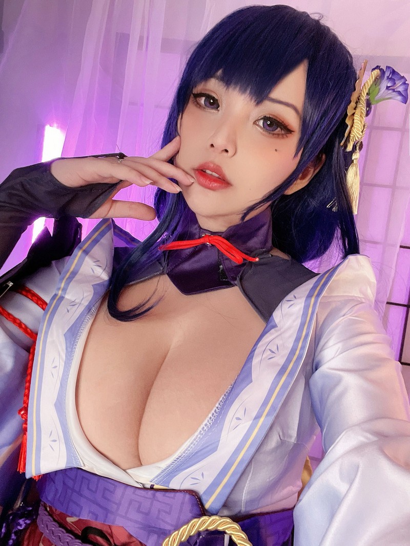 Hana Bunny 雷电将军 Cosplay写真｜原神 Raiden Shogun 高清图片合集[18P-31.3M]插图6