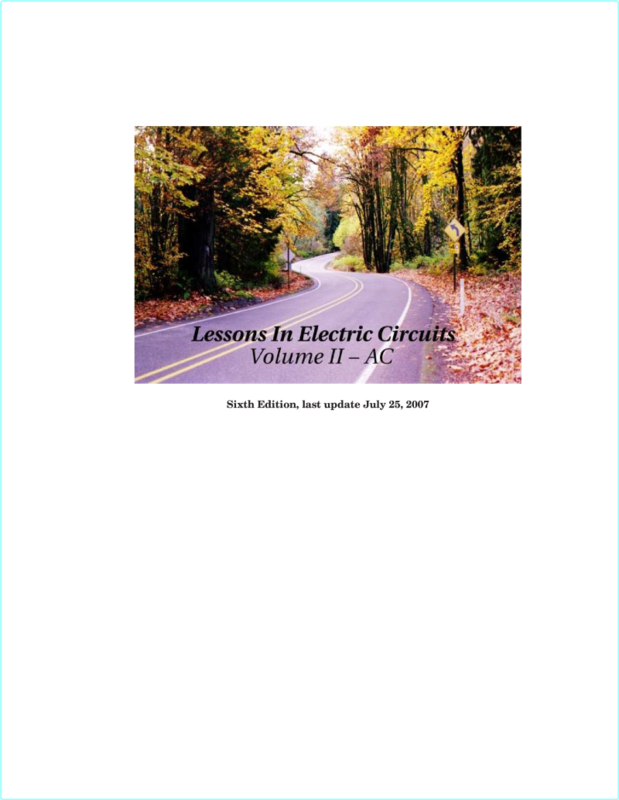 Lessons In Electric Circuits Volume 2 Alternating Current