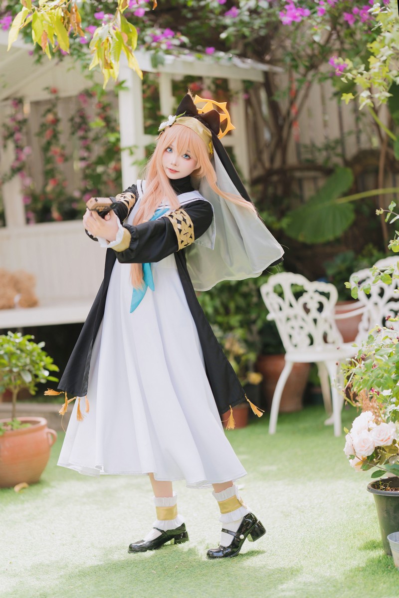 艾西Aiwest 碧蓝档案伊落玛丽修女Cosplay写真图集 修女主题高清图集 33P (98.4M)插图5