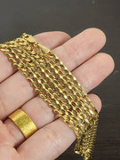 18k gold curb link chain_2