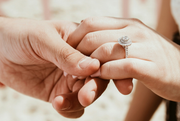 Antique diamond engagement ring with intricate vintage setting