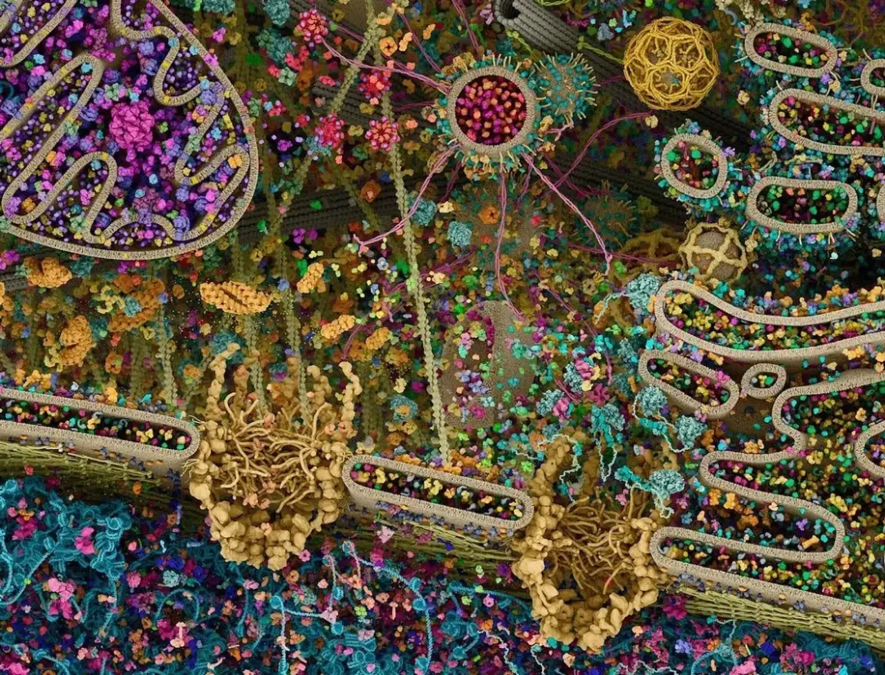 Detailed human cell image