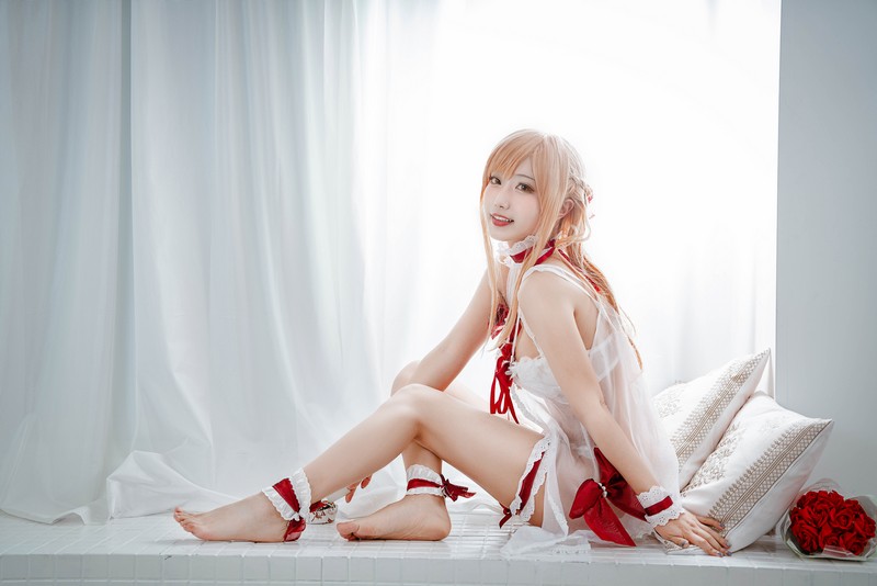 切切Celia 亚丝娜内衣 Asuna Cosplay 写真图集 93P插图7