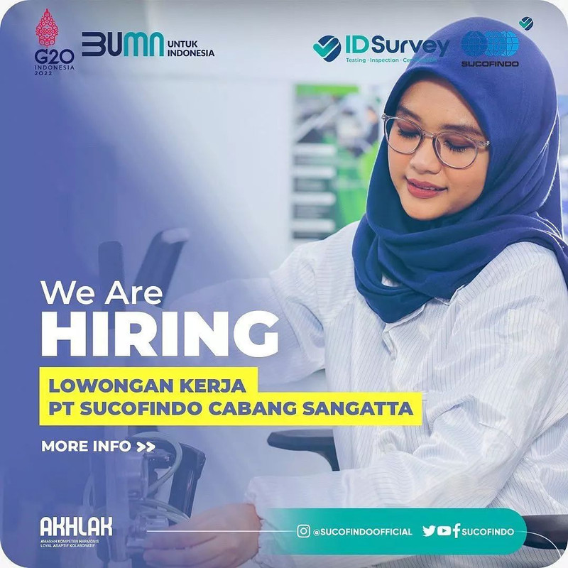 Lowongan kerja BUMN, PT SUCOFINDO.