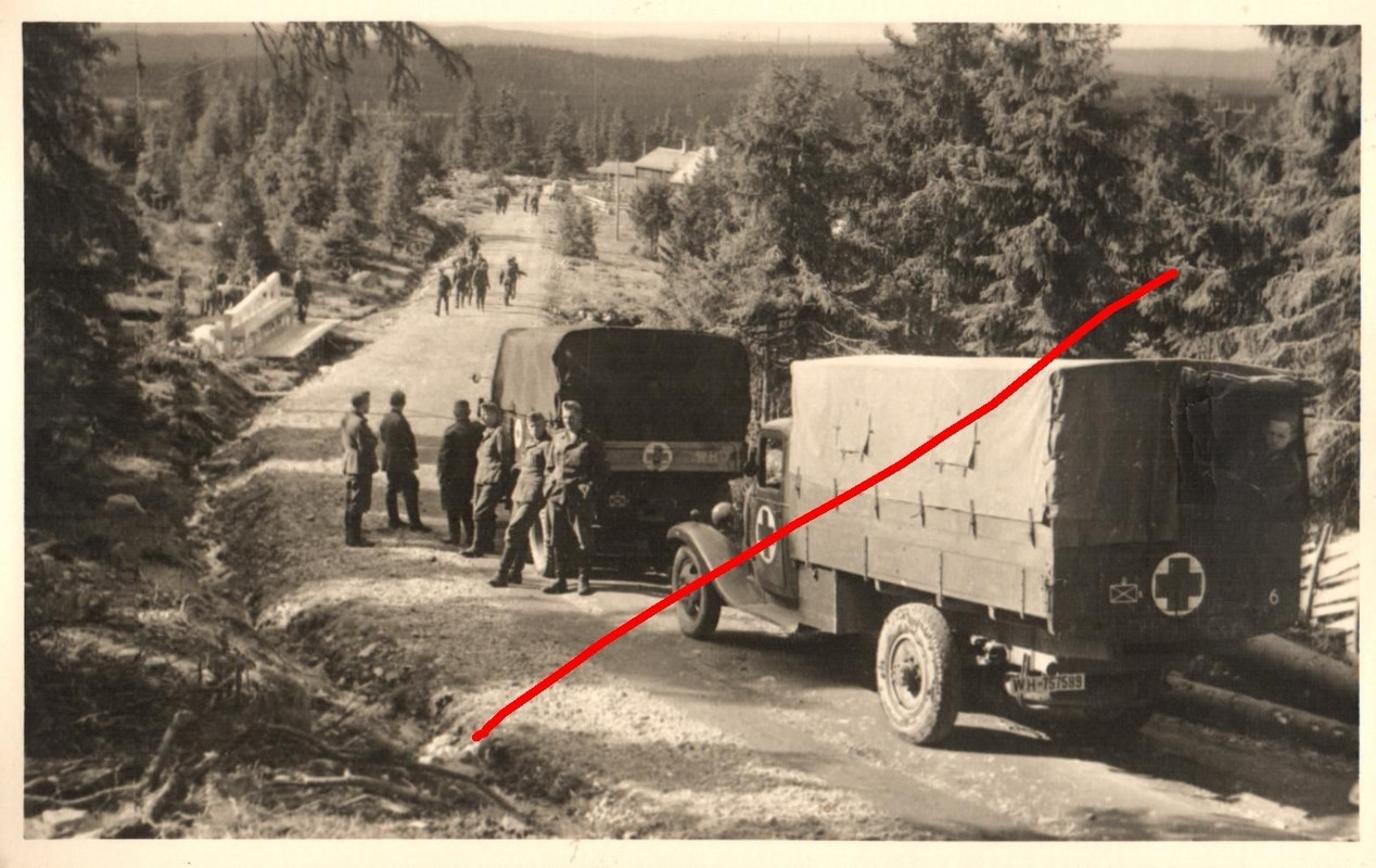 Sanitäts LKW, Kennung, Finnland, ca. 1942