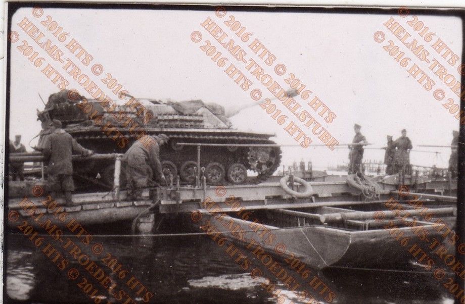Original Foto,Panzer,Tank auf Floß,Langrohr1