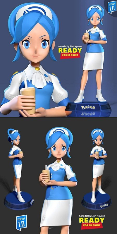 Tricia – Pokemon Masters Fanart – 3D Print Model