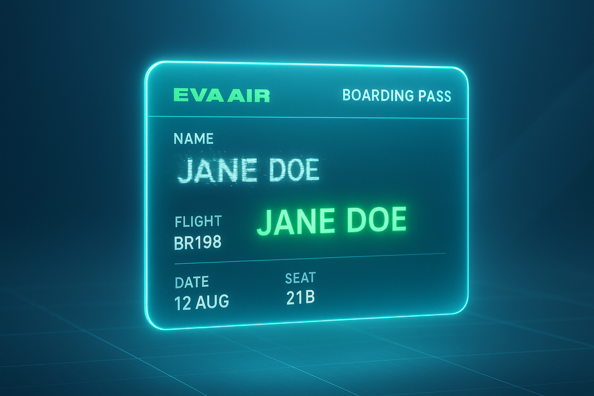 EVA air name change policy 