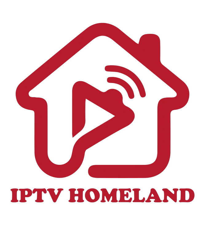 IPTV Homeland Logo - Blauw en rood IPTV service logo