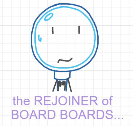 A panel from You're In Danger, Boy, episode seven of the Board Boards object show by Furretwalk/WalkingFurret.