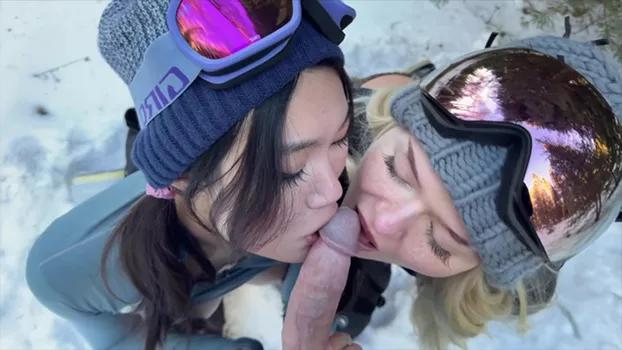 OnlyFans - Lucy Mochi, Lulu Romanova - Skier Sluts
