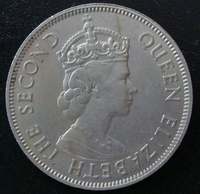 1 Florín. Fiji (1962) FJI-1-Flor-n-1962-anv