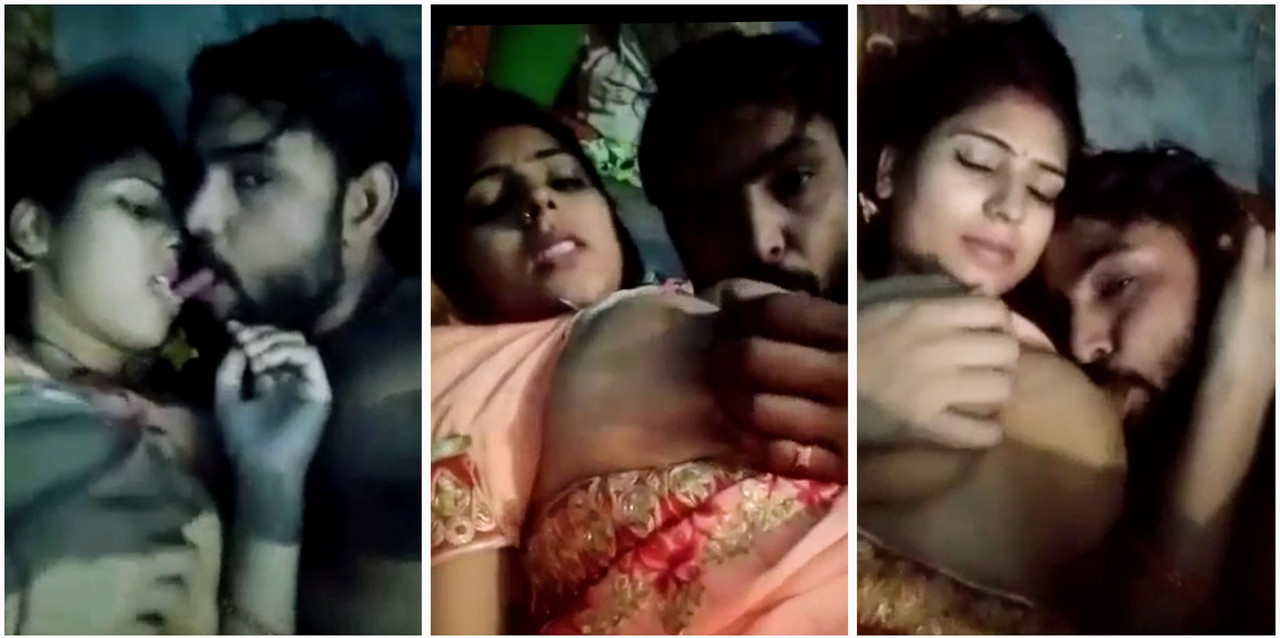 village couple husband licking her boob exclusive
