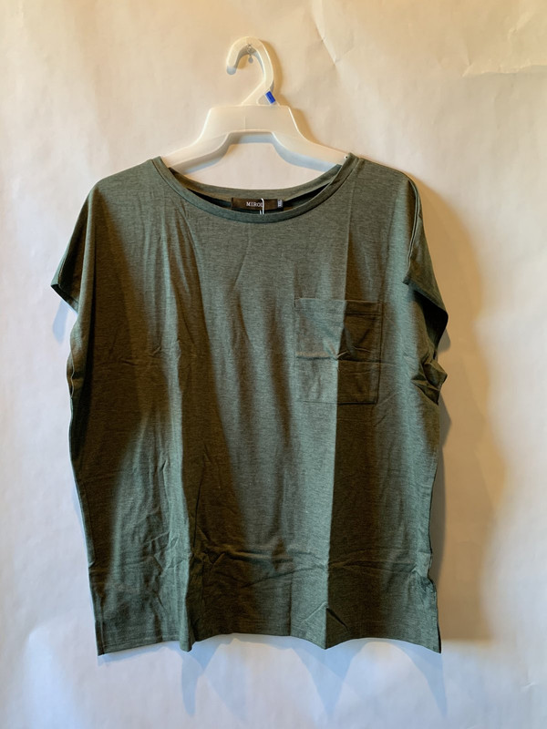 MIROL WOMENS SHORT SLEEVE TUNIC T SHIRT SIZE XXL OLIVE XOO2TM91S5