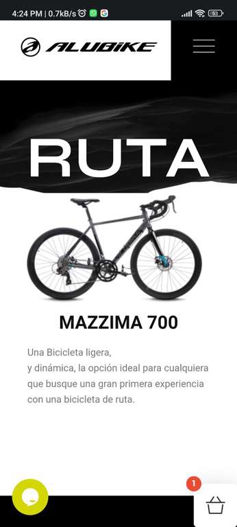 Alubike: Bicicleta mazzima (ruta 700) 
