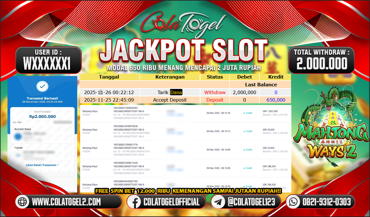 JACKPOT SLOT GACOR!!