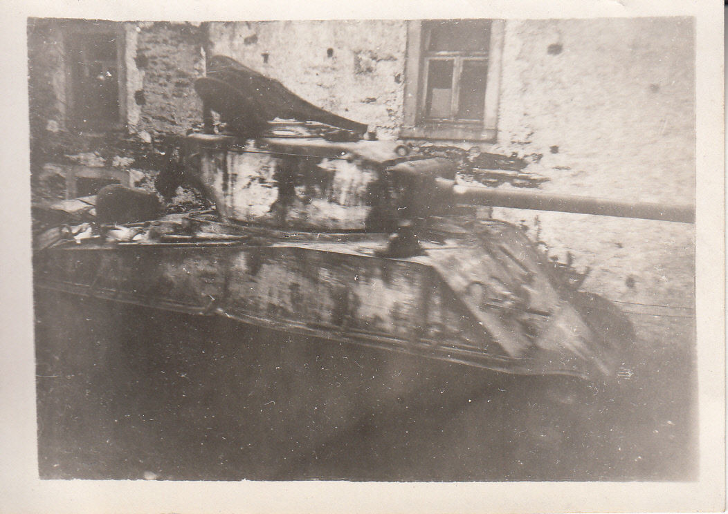 Photo M4A2 SHERMAN TANK Knocked Out BASTOGNE BAT