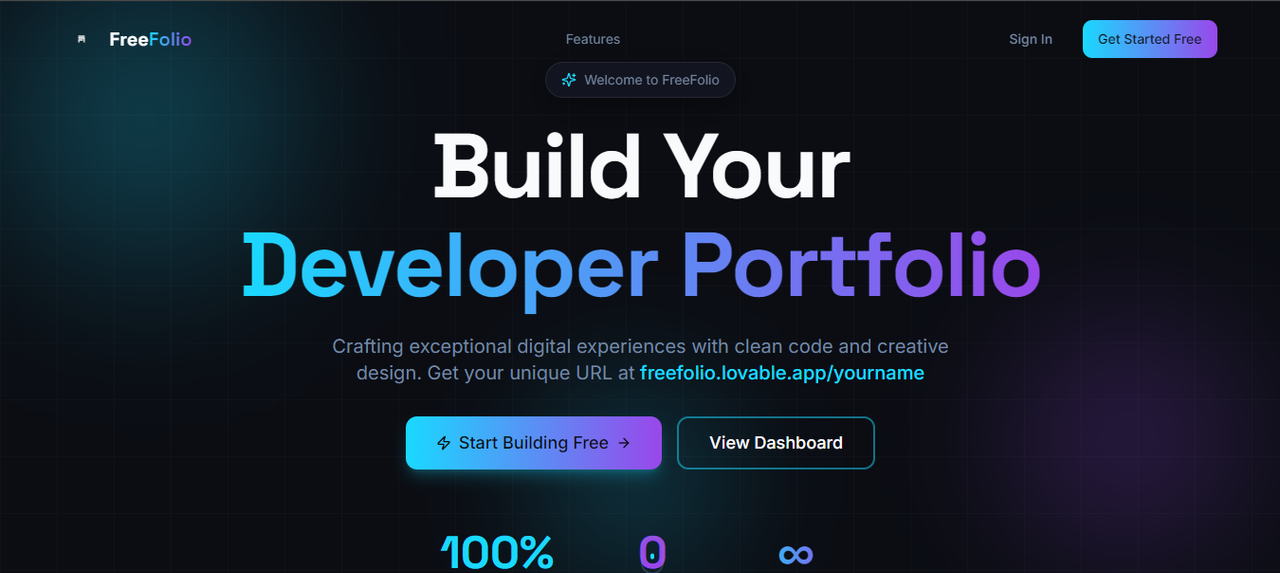 FreeFolio - Portfolio Builder