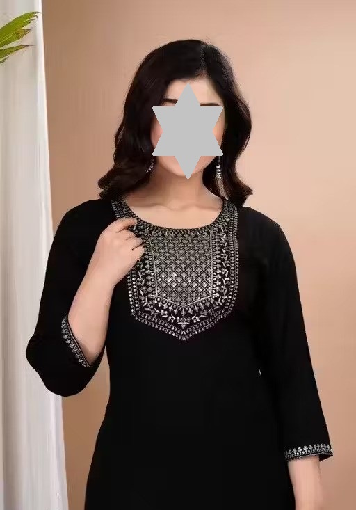 Anugraha Women Kurta Pant Set with Sequence Work Color 1 (KS173)