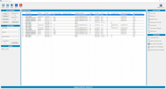 Sante DICOM Worklist Server 2.2