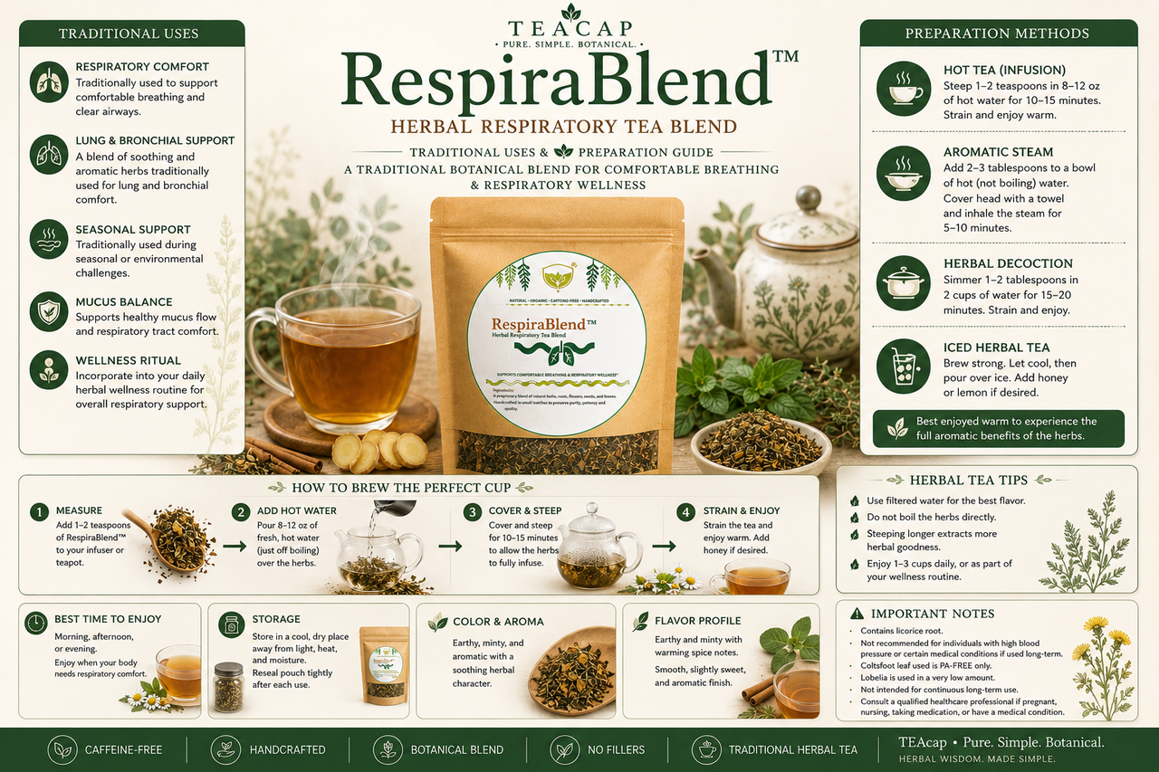 Respira Blend Tea Traditional Use and Preparation