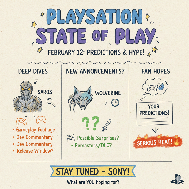 Gamer excited for PlayStation State of Play announcement on screen