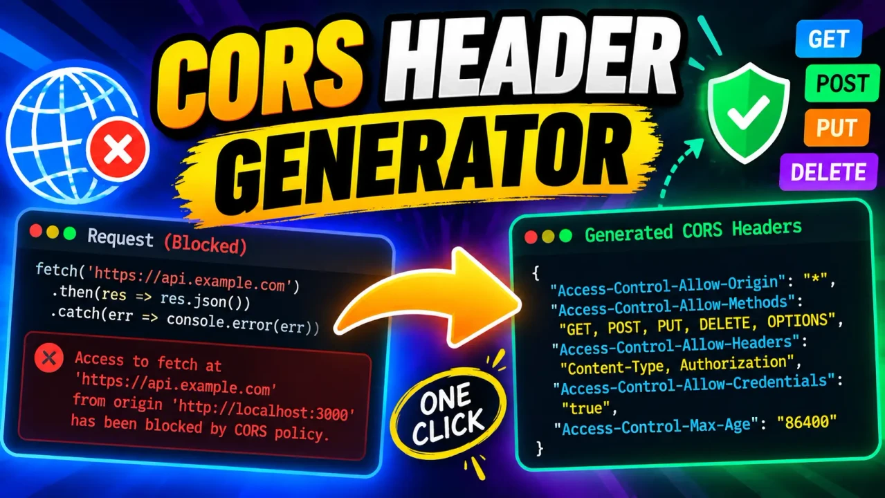 Free Cors Header Generator Online