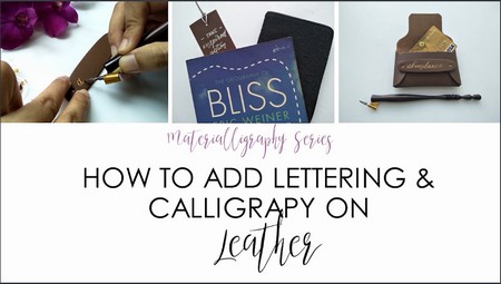 Adding Your Modern Calligraphy And Hand Lettering To Leaves