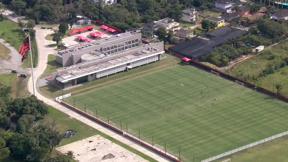 Entrada do CT do Flamengo