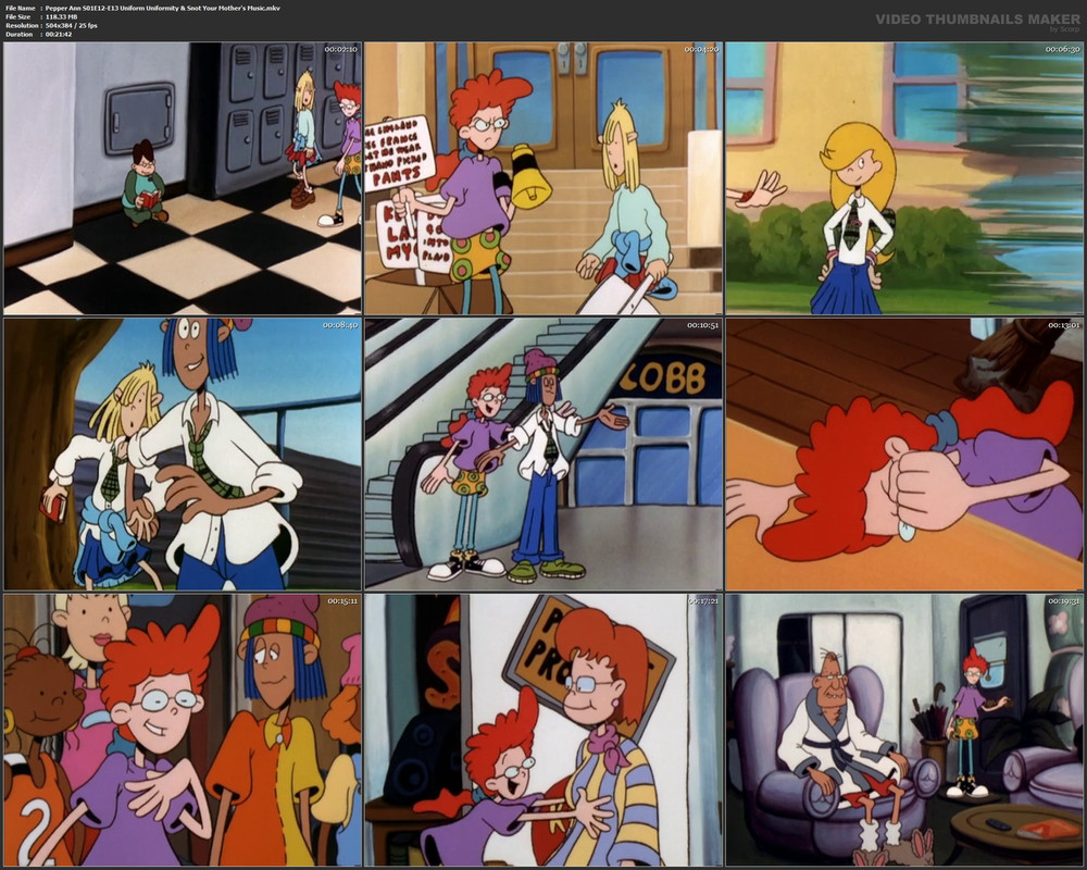 Pepper Ann S01E12-E13 Uniform Uniformity & Snot Your Mother's Music.mkv