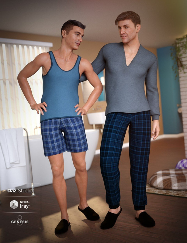dForce Pajamas for Genesis 8 Male(s) dForce Pajamas for Genesis 8 Male(s)