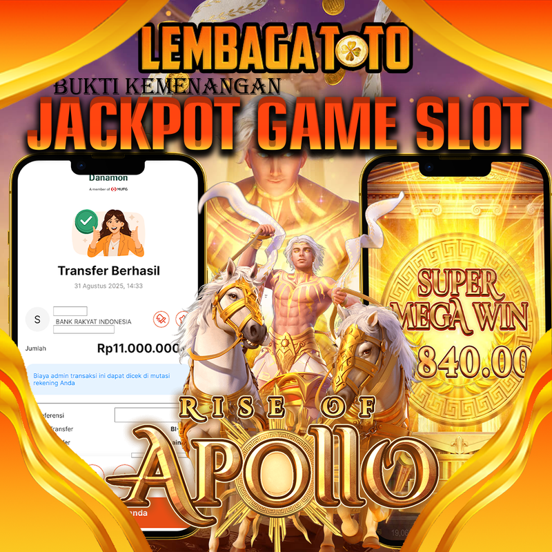 BUKTI JACKPOT 01 SEPTEMBER LEMBAGATOTO RISE OF APOLLO  Rp.11.000.000,- LUNAS