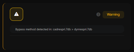 Bypass method detected in Prefetch files